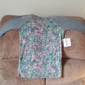 Nwt's Lularoe Kids Floral Sloan Tee Size 10